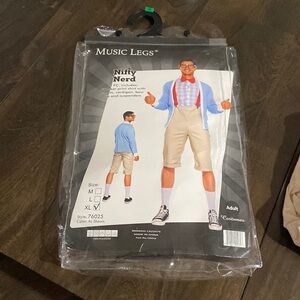 Nifty Nerd Halloween Costume Music Legs Men's Size XL NWT